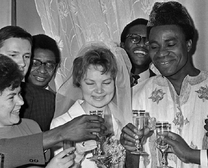 Фото свадьбы с иностранцем в СССР.