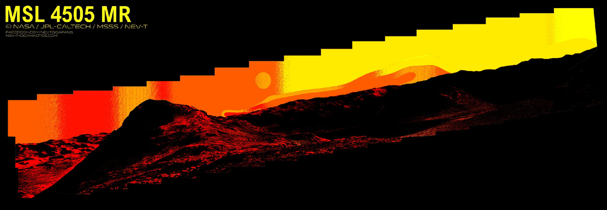 Над поверхностью крайне настоящего Марса мультоход НАСА зафиксировал летающий неопознанный "фотошоп".