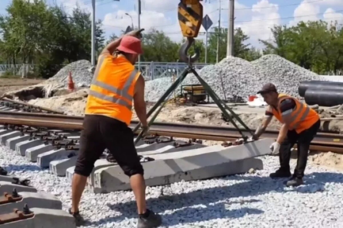    В Новосибирске отремонтируют 4,5 км трамвайных путей