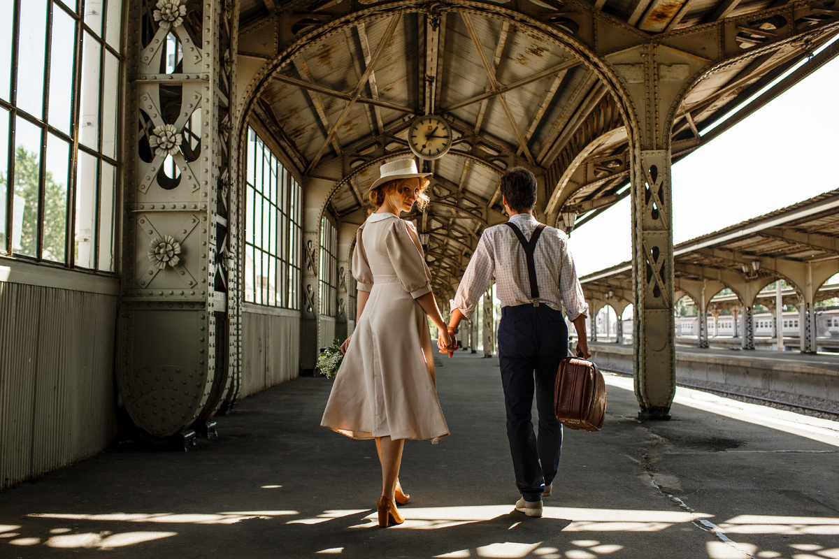 Сказочно красивый перрон.