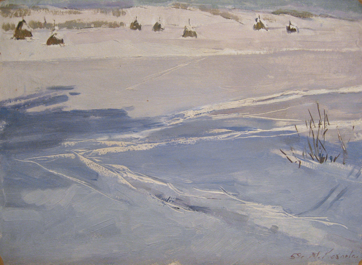 М.А.Козловская. Старая Ладога. 1959.