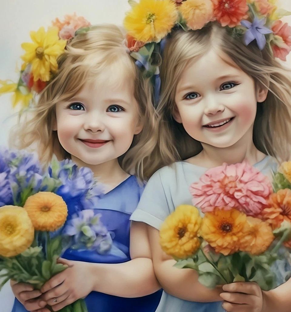 Дети - это цветы жизни. Они являются источником радости, счастья и любви. Каждый ребенок уникален и имеет свой характер, свои таланты и способности. Они учат нас быть терпеливыми, заботливыми и понимающими. Дети - это наша надежда на будущее, они заставляют нас мечтать и верить в лучшее.  