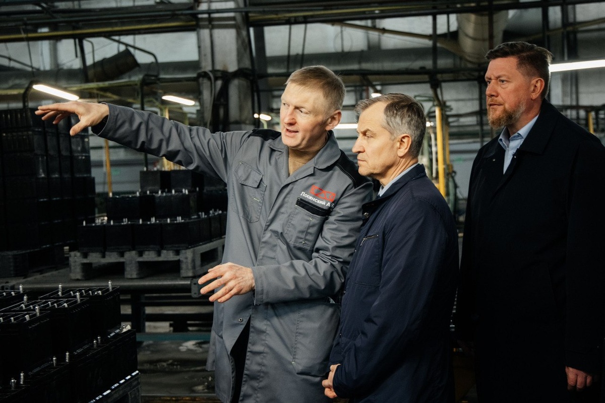    Врио председателя регионального правительства познакомился с работой Курского аккумуляторного завода