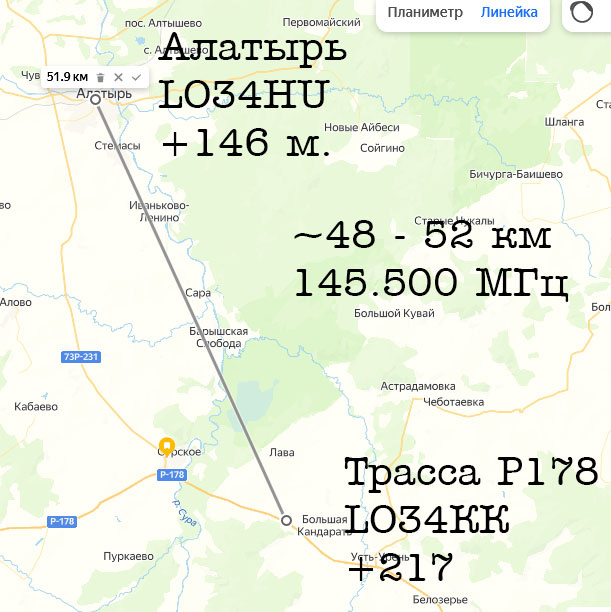 Схема связи на Яндекс.Картах