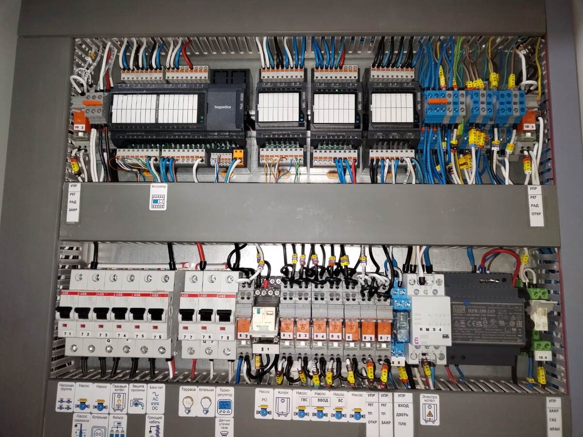 Шкаф управления тепловым пунктом
