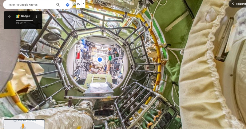 Побывать на МКС можно через привычный уже Google Street View