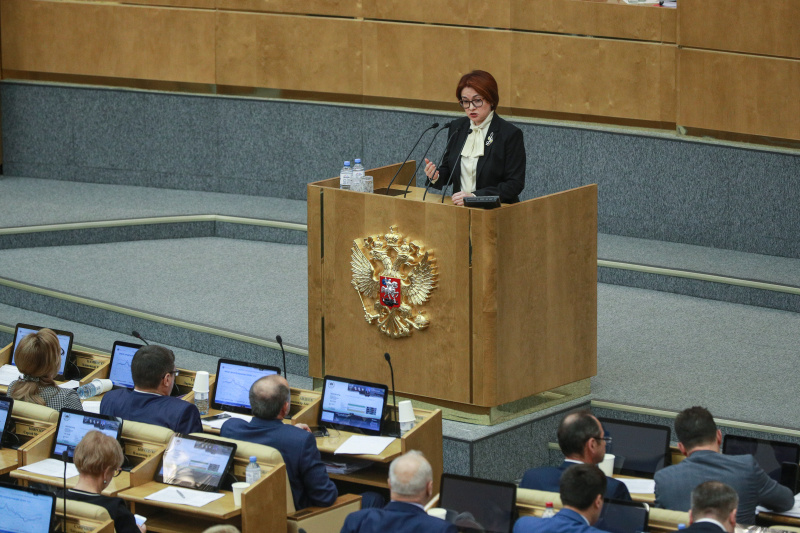    Эльвира Набиуллина в Госдуме. Фото: Bulkin Sergey/Globallookpress