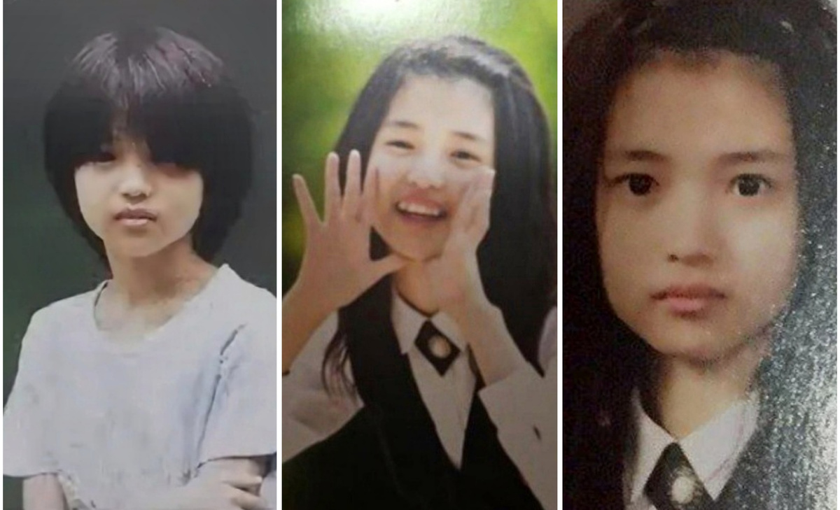 Ким Тхэ Ри в детские годы (коллаж автора, фото из открытых источников в интернете)