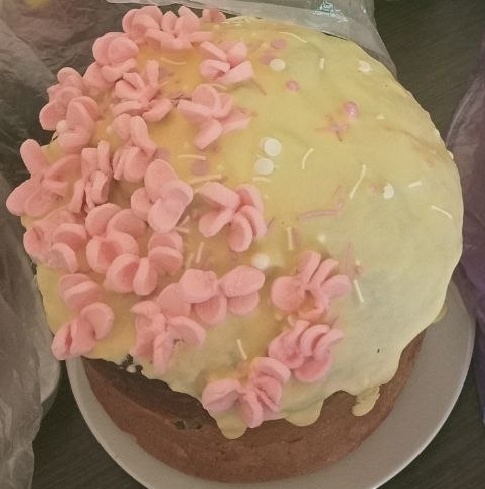 Кулич, который пекла в прошлом году