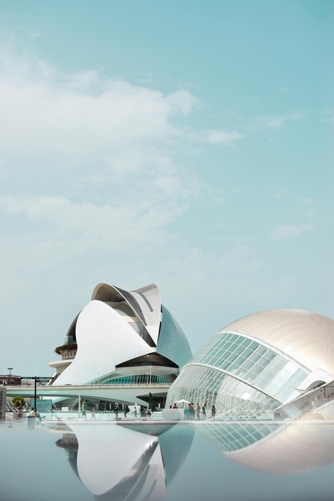 «Город искусств и наук» в Валенсии, Испания. Архитектор: Сантьяго Калатрава.