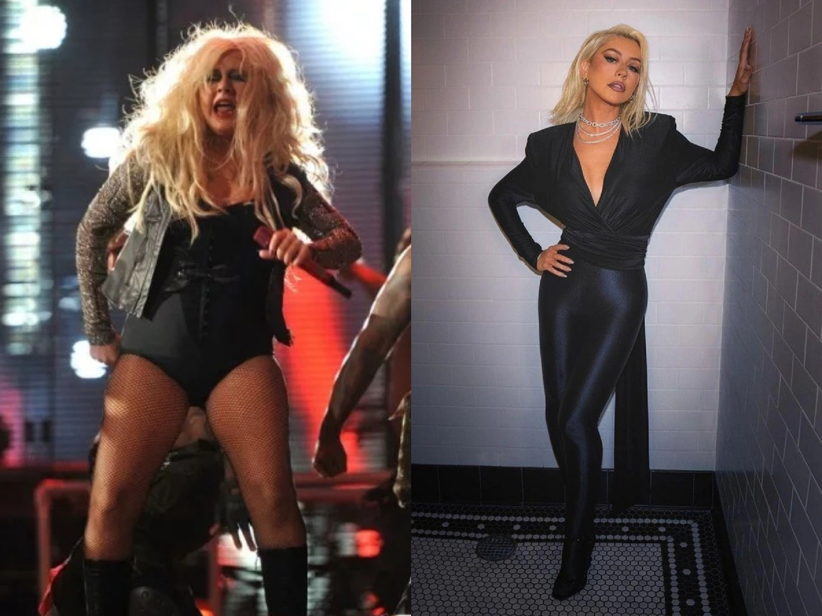 Кристина Агилера до и после похудения