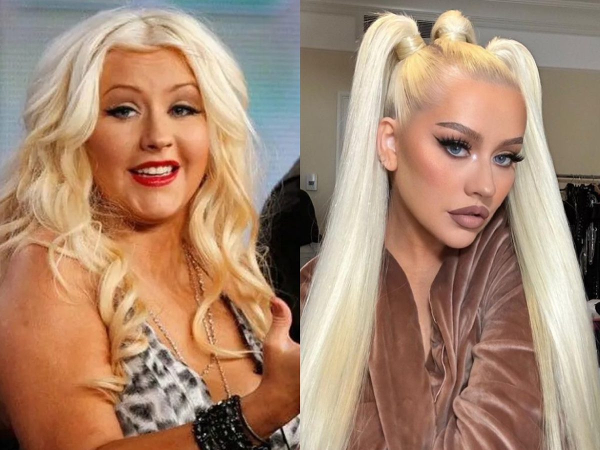 Кристина Агилера до и после похудения