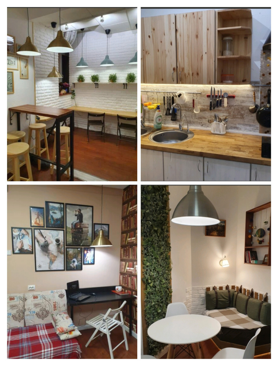 Коллаж моего хостела