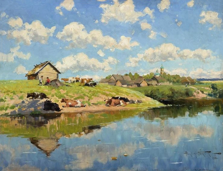 Маковский Александр Владимирович. Деревня у реки