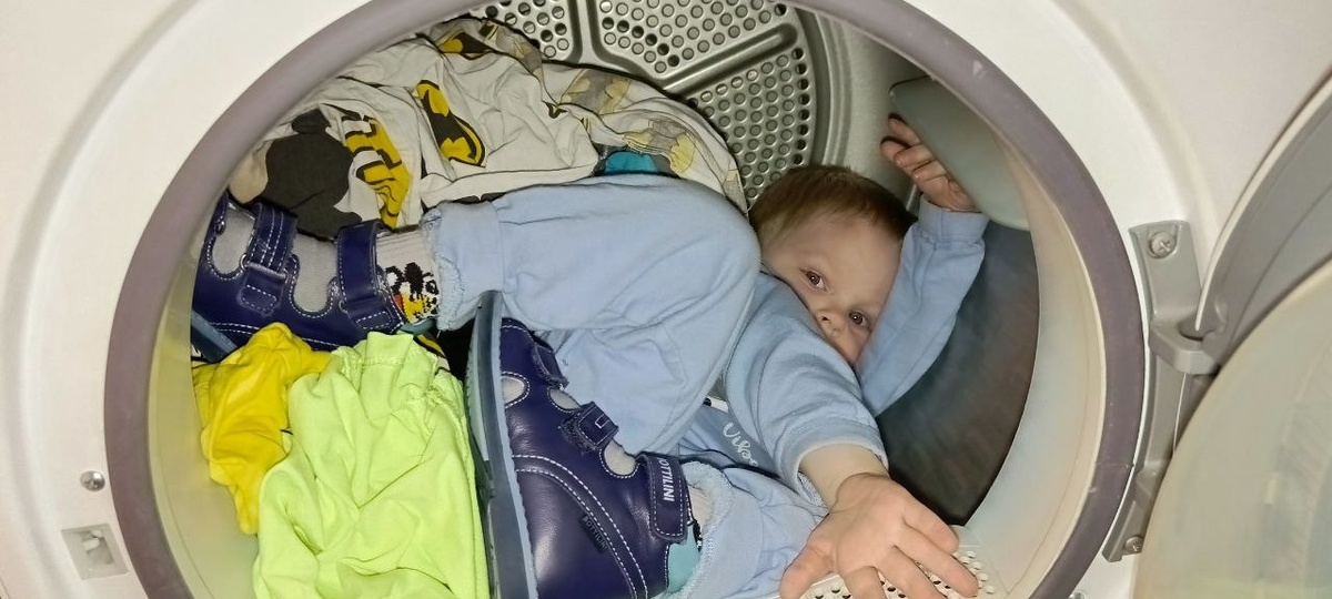 Женя в сушильной машине