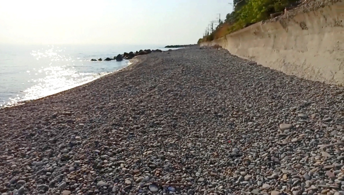 Пустые пляжи Сочи 2024 отдалëнный посëлок