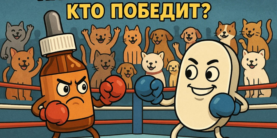 🥊 Сегодня на ринге: Капли на холку vs Таблетки от блох и клещей