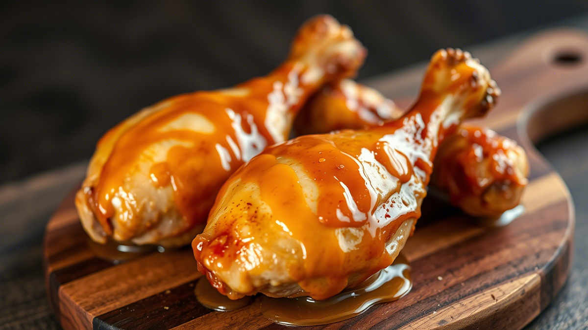 Куриные ножки с медово-горчичным соусом