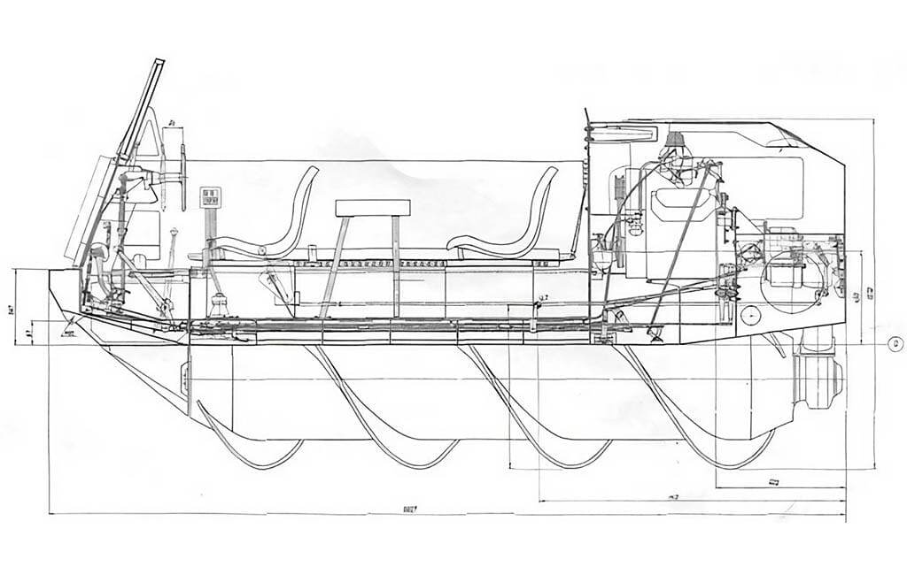 Общее устройство снегоболотохода
