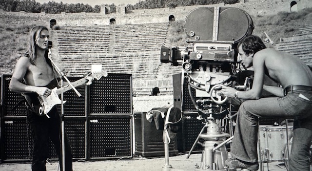 Дэвид Гилмор во время съёмок (1972)