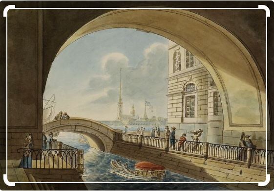 Неизвестный художник с ориг. Т.Урениуса 1815 г. Петербург. Зимняя канавка. 1830 г.