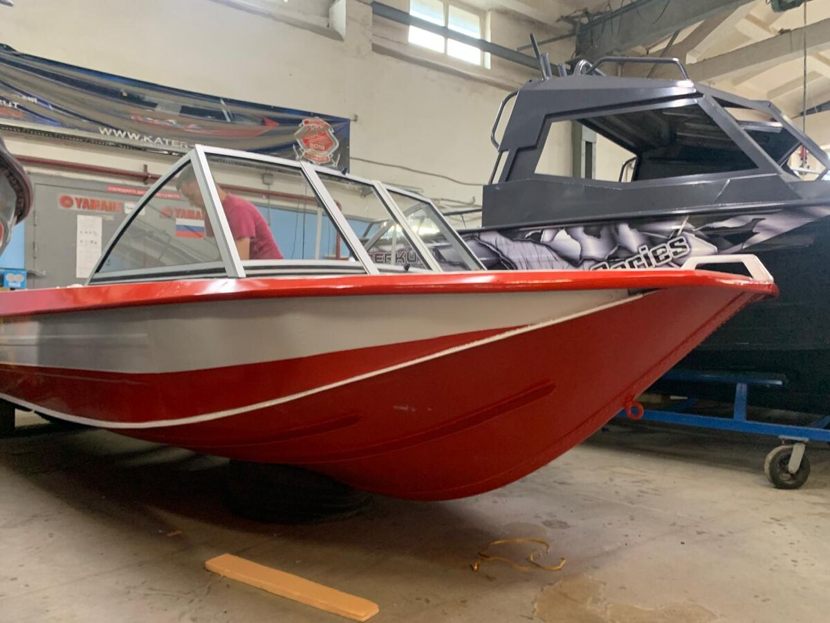 Покраска лодки Ока 4