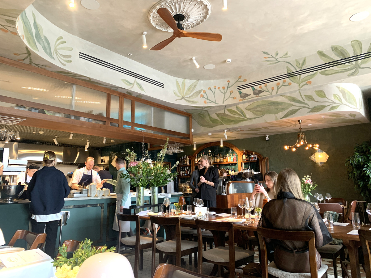 Интерьер ресторана Le Pigeon