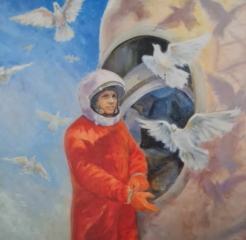 Перед стартом. Картина космонавта Владимира Джанибекова.