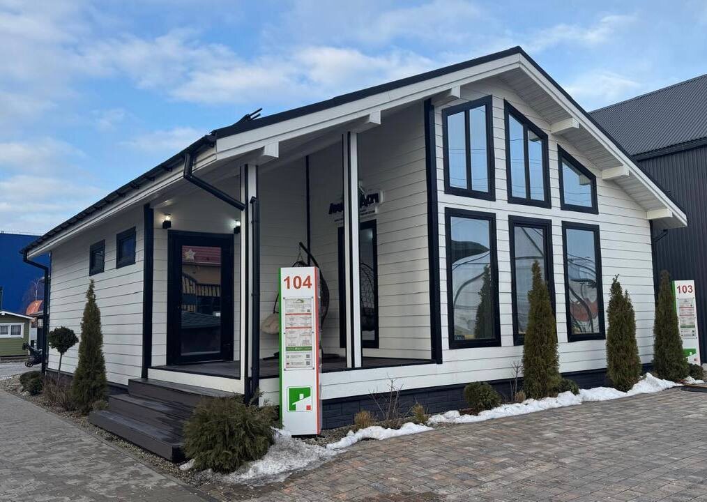 Один из наших пяти выставочных образцов на выставке «Малоэтажная страна» Белая Дача.