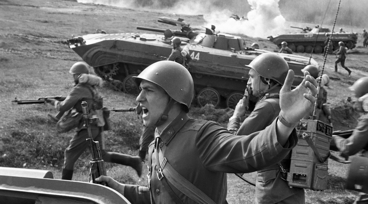 Группа советских войск в Германии на тактических учениях РИА Новости