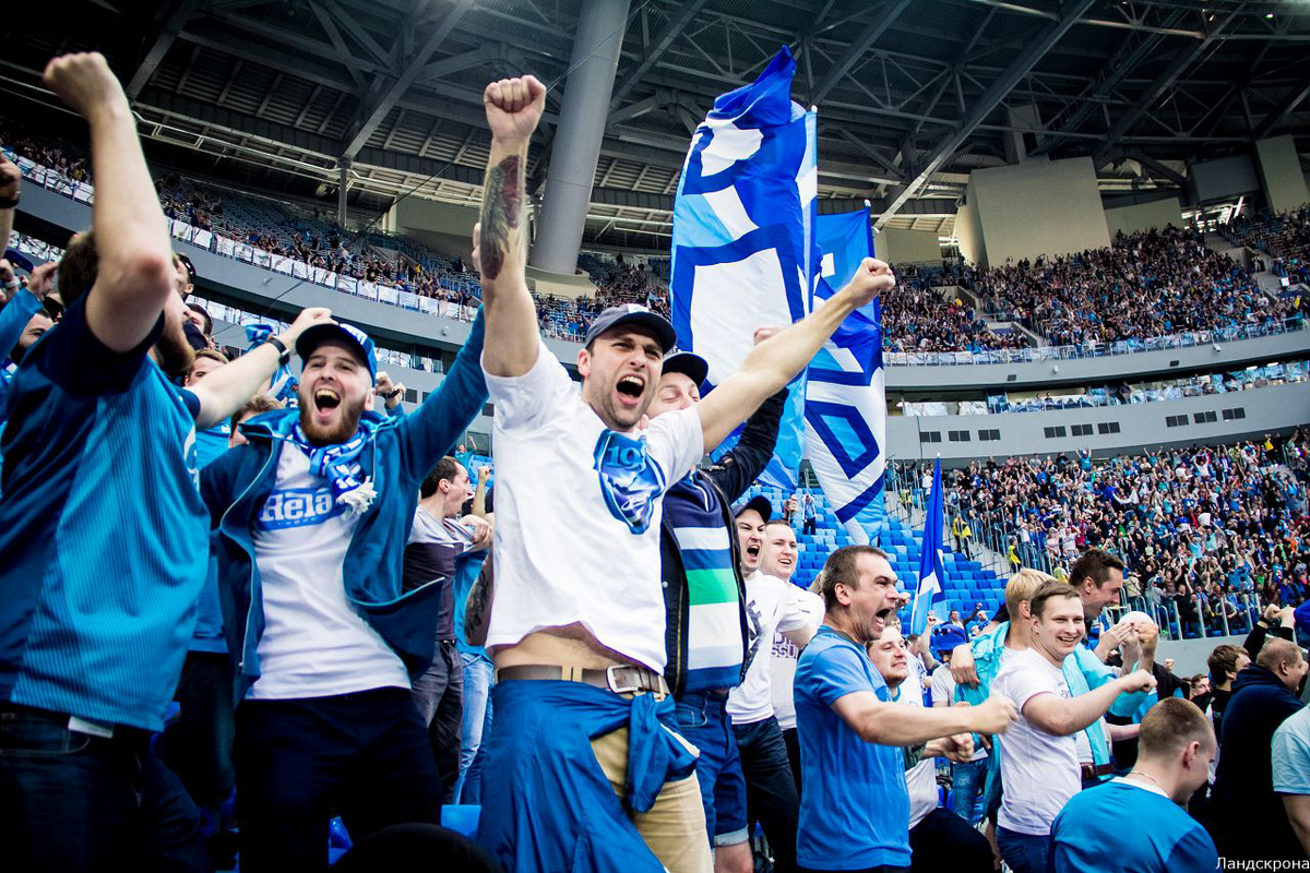 футбольные фанаты 