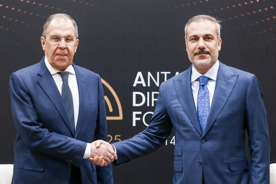    Глава МИД России Сергей Лавров и министр иностранных дел Турции Хакан Фидан / Источник: © Пресс-служба МИД РФ/ТАСС