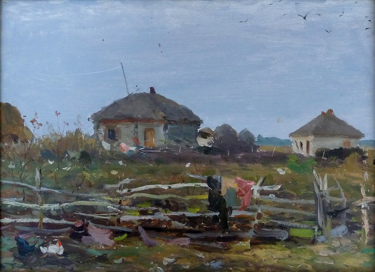 И.Н.Нестеров. Деревня Гурьевка. 1945—1955. Историко-этнографический музей г. Ирбит Свердловской обл.