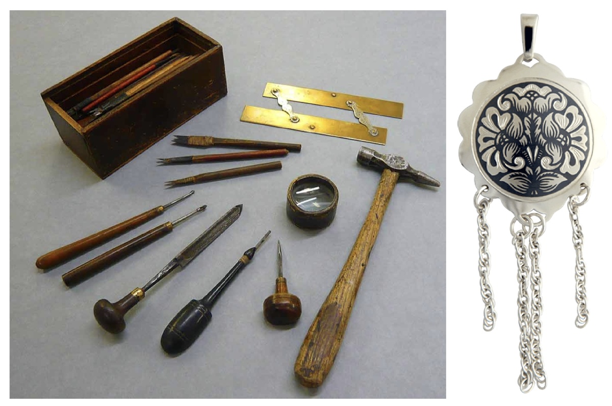 Старинные инструменты гравера 