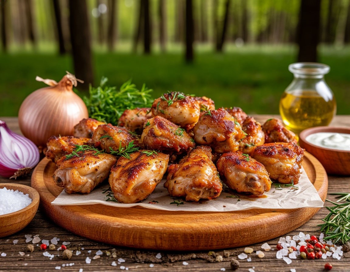 Куриные голени на мангале