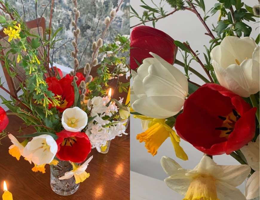 Символика цветов на Пасху. Коллаж автора канала