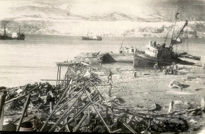 Ноябрь 1952г, о. Шумшу , село Козыревское