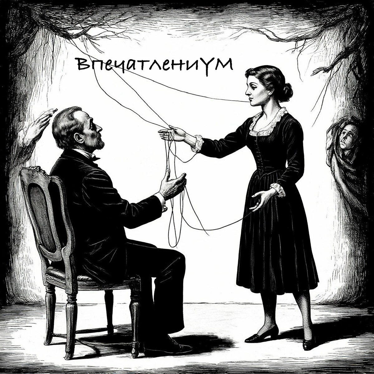 Генерация из моего Шедеврум https://shedevrum.ai/@impression_mind. Сеанс месермизма