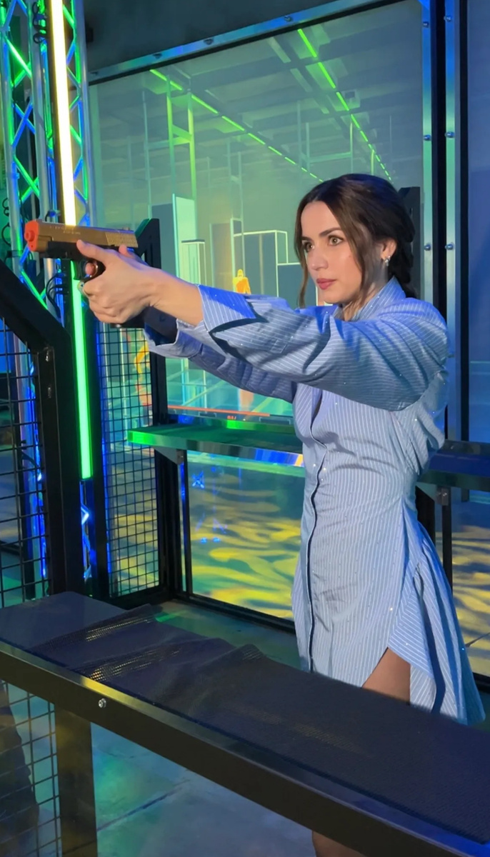 Ана де Армас появляется на шоу John Wick Experience в Лас-Вегасе 2 апреля 2025 года.