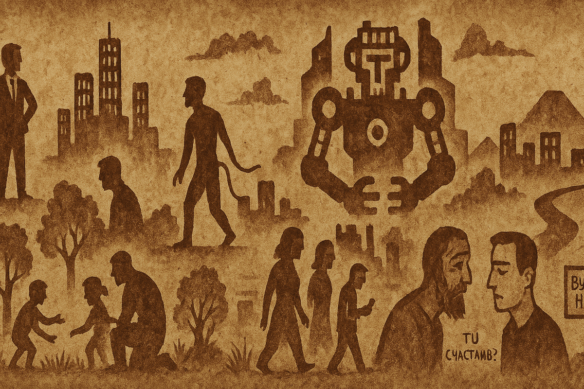 прогресс как утрата человечности, смысла, свободы.