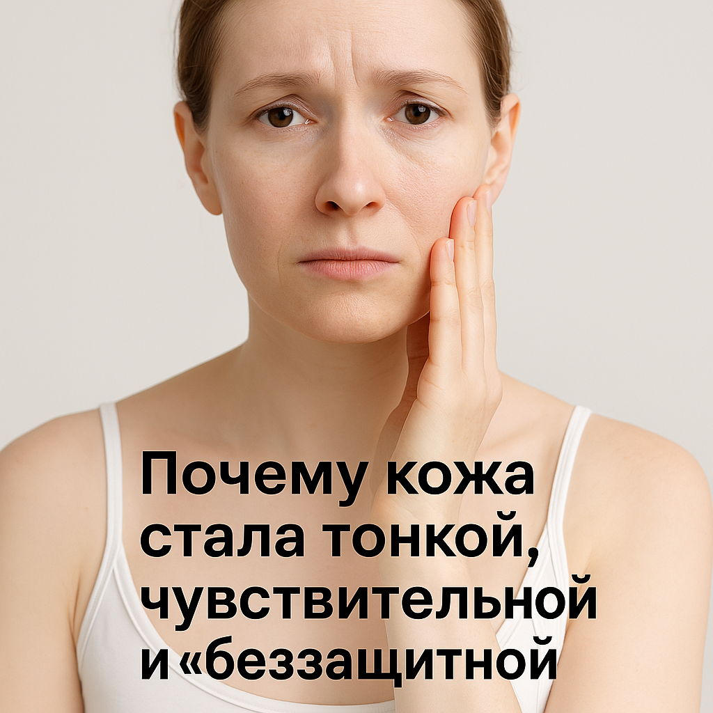 Почему кожа стала тонкой, чувствительной и «беззащитной»