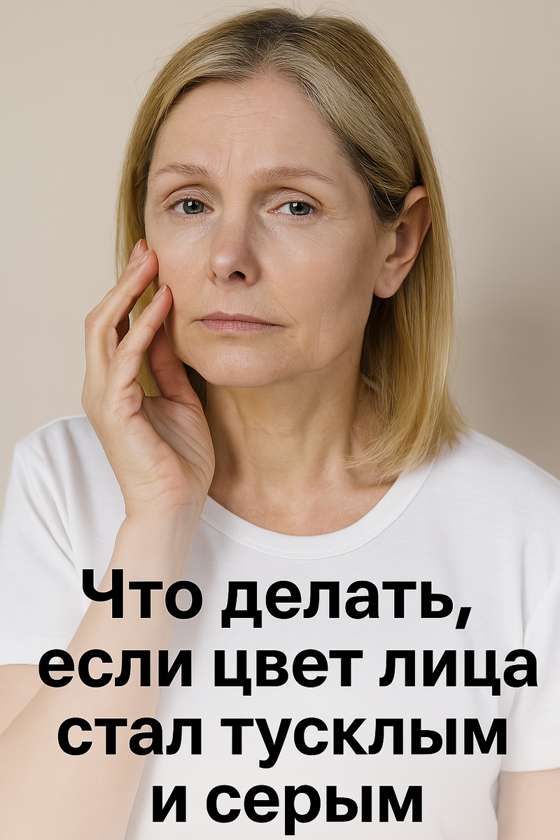Что делать, если цвет лица стал тусклым и серым
