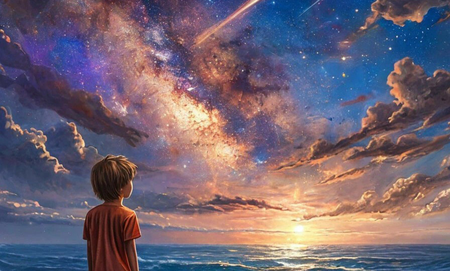 Падающие звёзды. С днём космонавтики!