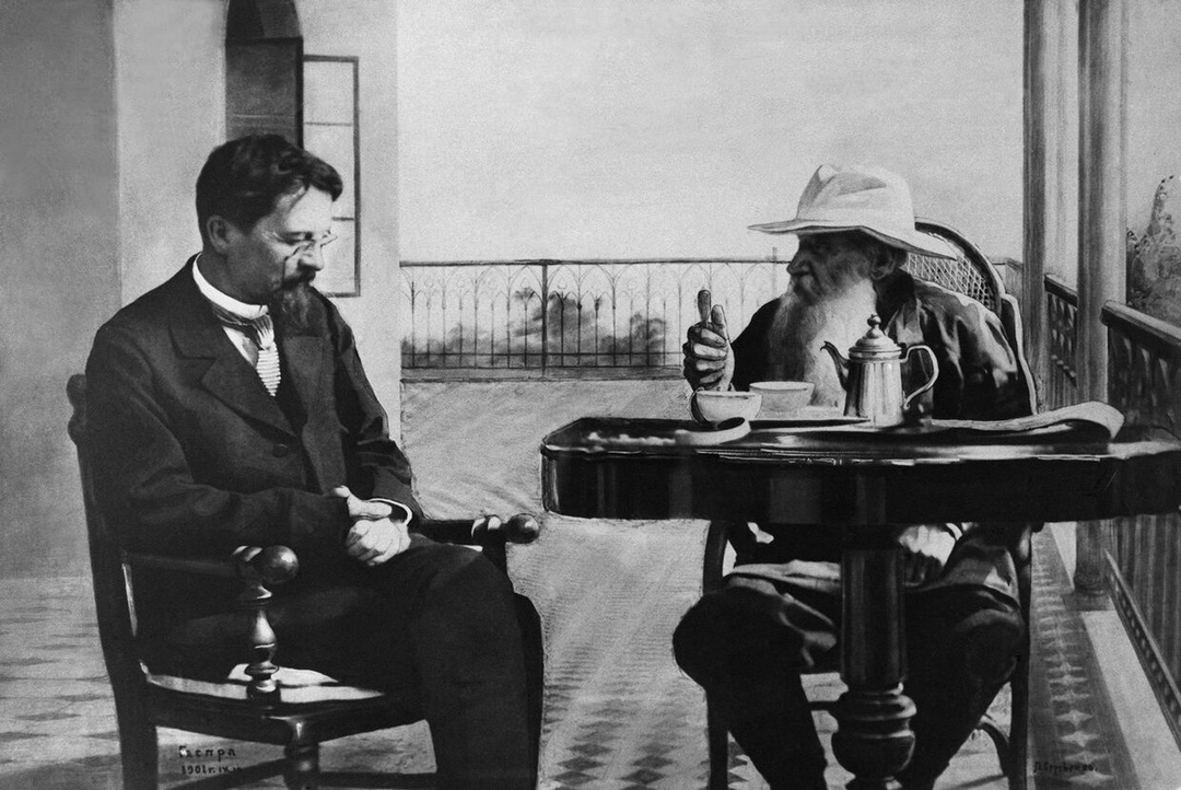 Антон Чехов и Лев Толстой