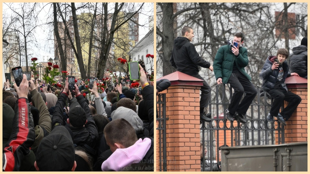 Толпы молодёжи буквально штурмовали церковную ограду на похоронах Паши Техника