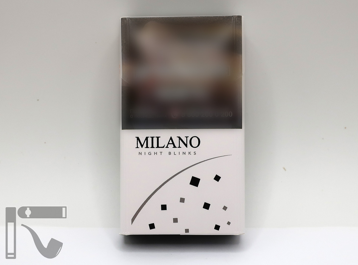 Сигареты Milano Night Blinks. Фото: © канал "Уголок Курильщика"