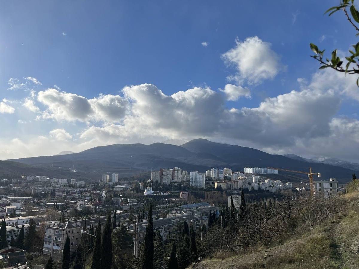 Вид на горы зимой