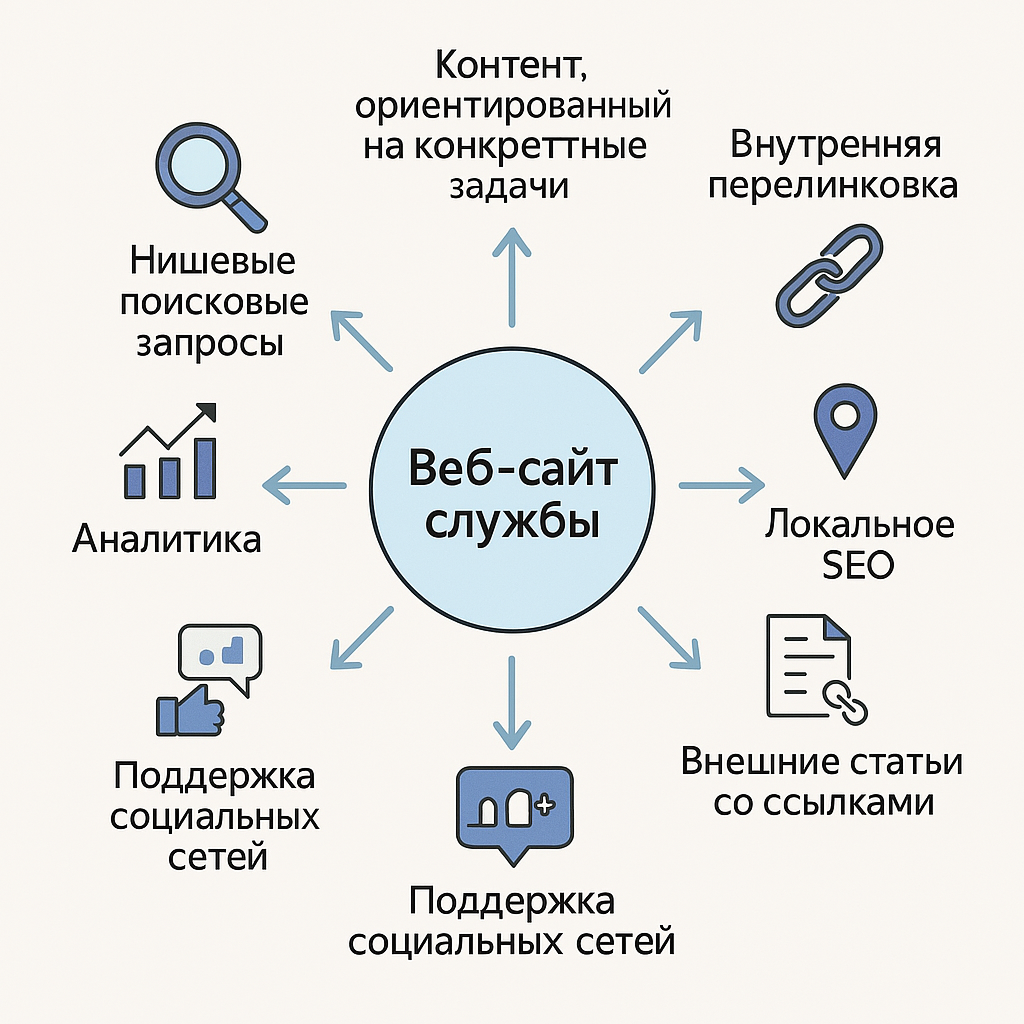 Продвижение сайта услуг