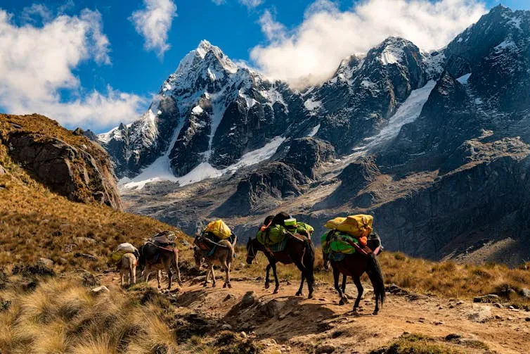 Анды́йские ледники исчезают на фоне роста глобальных температур. Перу потеряло более половины площади ледников за последние полвека.