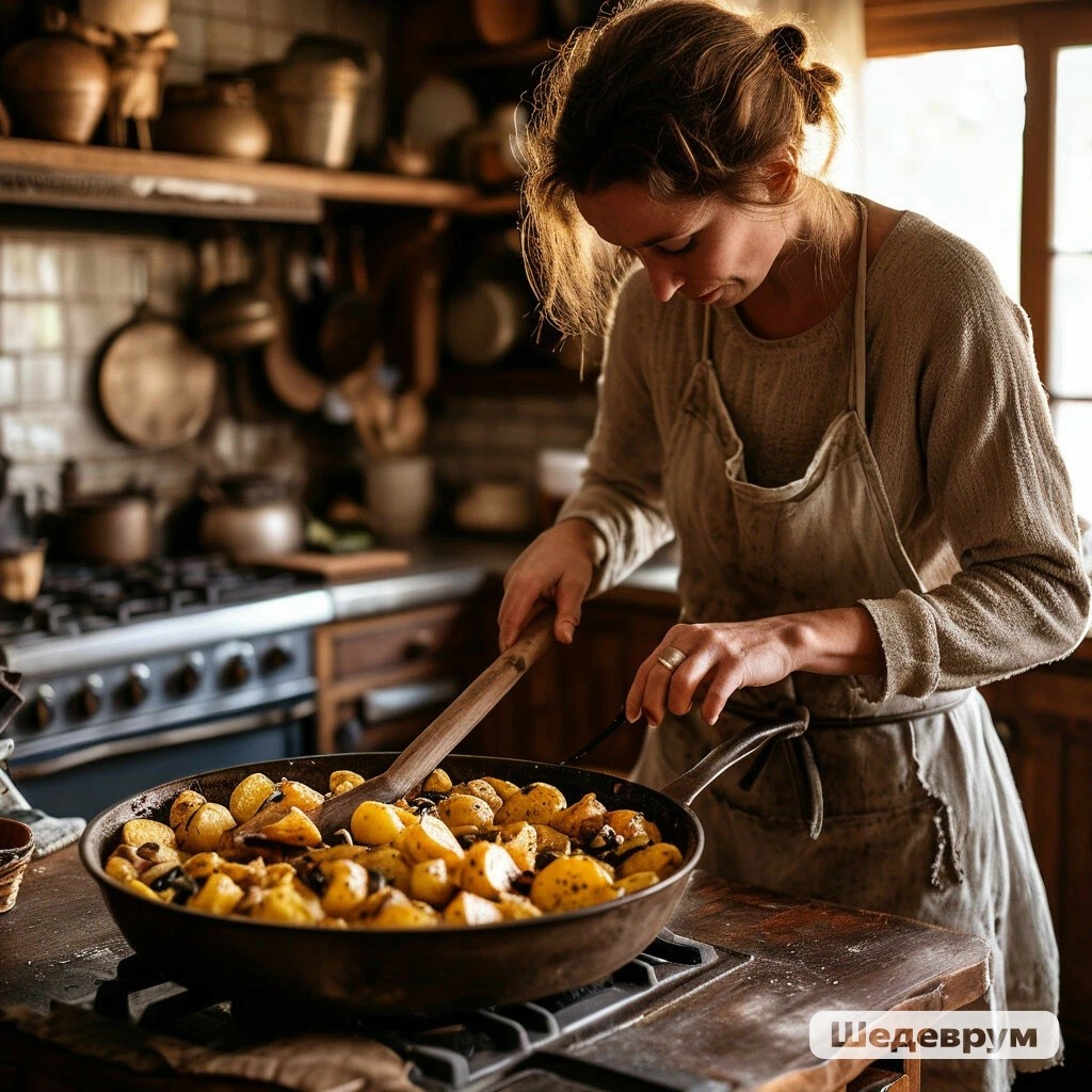 грибная поляна на собственной даче, люблю я картошку пожарить с грибами, так как же иначе...
